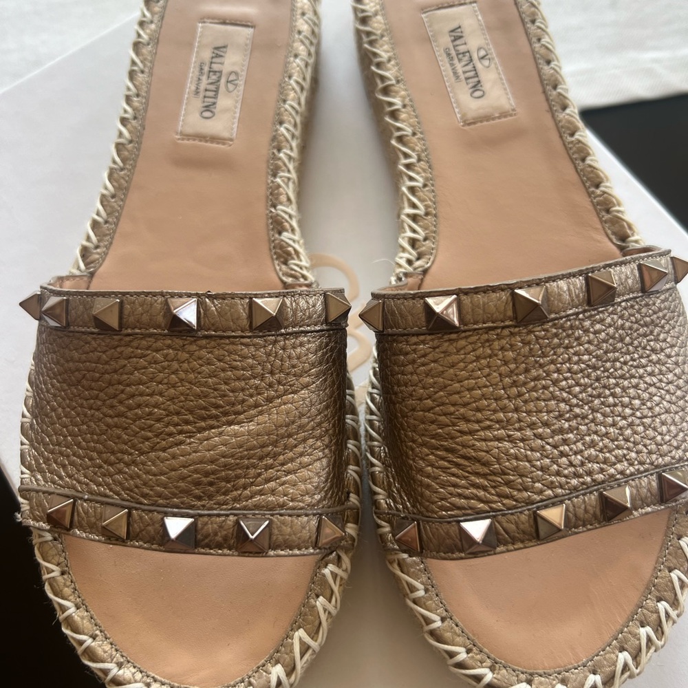 COPY - Gold Valentino platform shoes